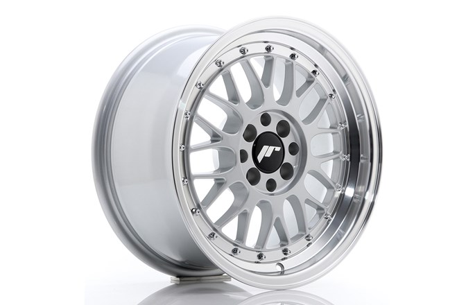 Japan Racing JR23 Hyper Silver With Machined Lip