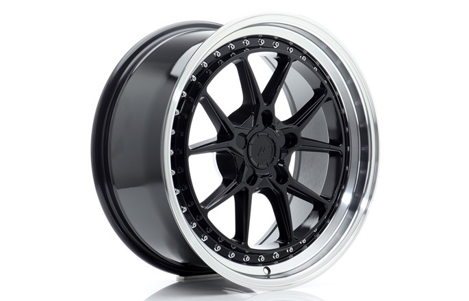 Japan Racing JR39 Glossy Black / Machined Lip