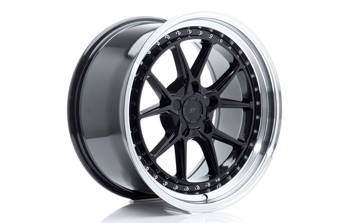 Japan Racing JR39 Glossy Black / Machined Lip
