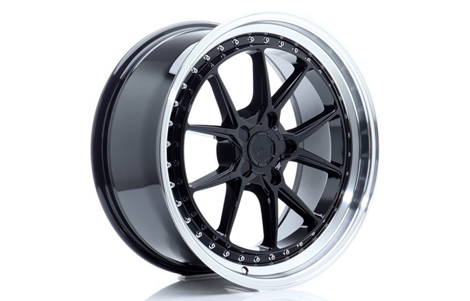 Japan Racing JR39 Glossy Black / Machined Lip