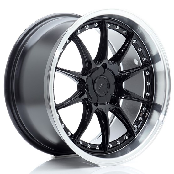 Japan Racing JR41 Gloss Black / Machined Lip 9,5X18 5/118 ET15-35 CB72,6