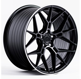 Japan Racing JR51 Satin Black / Machined Lip