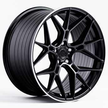 Japan Racing JR51 Satin Black / Machined Lip