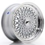 Japan Racing JR9 Silver / Machined Lip / Silver Rivets