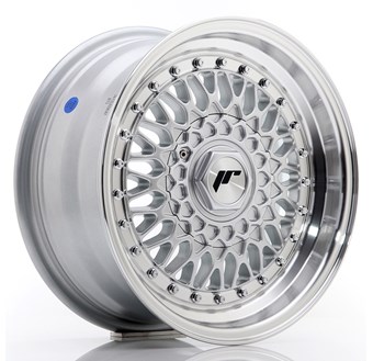 Japan Racing JR9 Silver / Machined Lip / Silver rivets