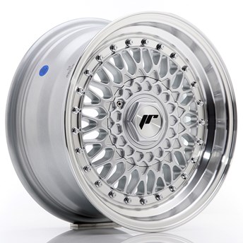 Japan Racing JR9 Silver / Machined Lip / Silver rivets