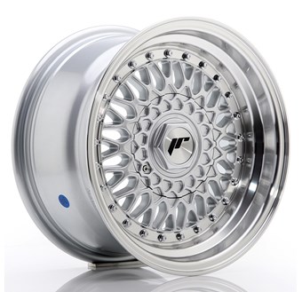 Japan Racing JR9 Silver / Machined Lip / Silver rivets