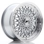 Japan Racing JR9 Silver / Machined Lip / Silver Rivets