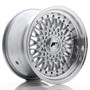 Japan Racing JR9 Silver / Machined Lip / Silver Rivets