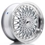 Japan Racing JR9 Silver / Machined Lip + Silver Rivets