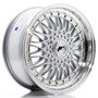 Japan Racing JR9 Silver / Machined Lip / Silver Rivets