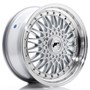 Japan Racing JR9 Silver / Machined Lip + Silver rivets