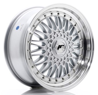 Japan Racing JR9 Silver / Machined Lip / Silver rivets