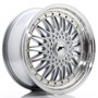 Japan Racing JR9 Silver / Machined Lip / Silver Rivets