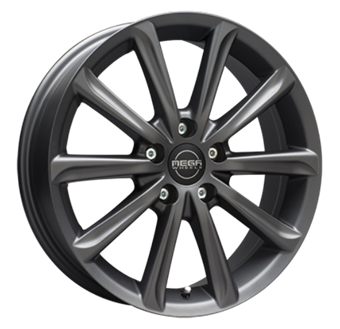 Mega Wheels Virgo Dark Matte Anthracite Grey