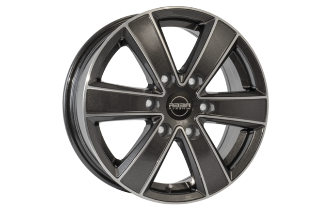 Mega Wheels Hercules 6 Anthracite grey front polished