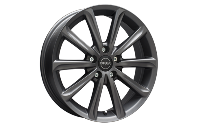 Mega Wheels Virgo Dark Mat anthracite grey