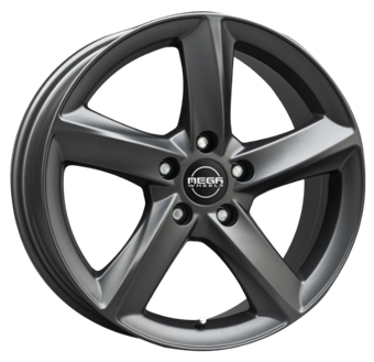 Mega Wheels Tigera Dark Matte Anthracite Grey