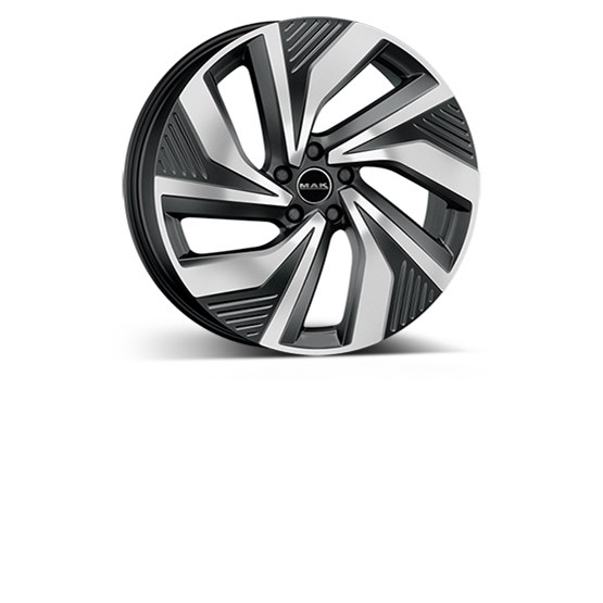 MAK Electra Black/polished 9,5X20 5/114,3 ET45 CB64,1