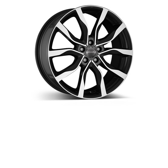 MAK Köln Black/polished 9,5X21 5/127 ET45 CB71,6