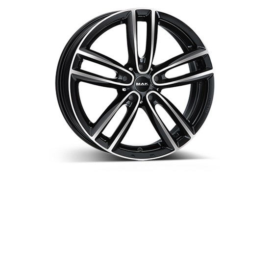 MAK Oxford Black/polished 7X16 5/112 ET52 CB66,6