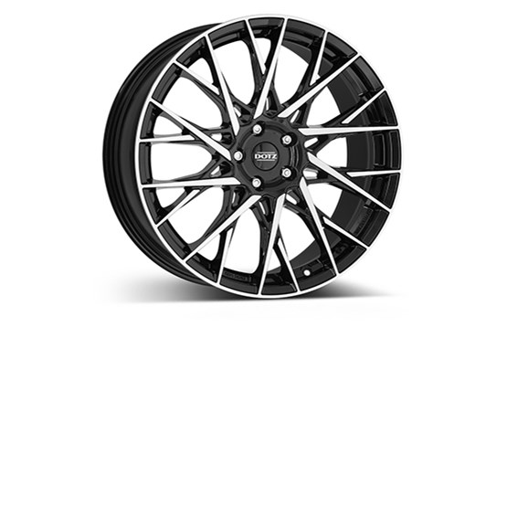 Dotz Fuji Dark Black/polished 8X20 5/114,3 ET45 CB71,6