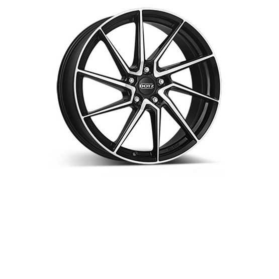 Dotz Spa Dark Black/polished 7,5X17 5/100 ET35 CB60,1
