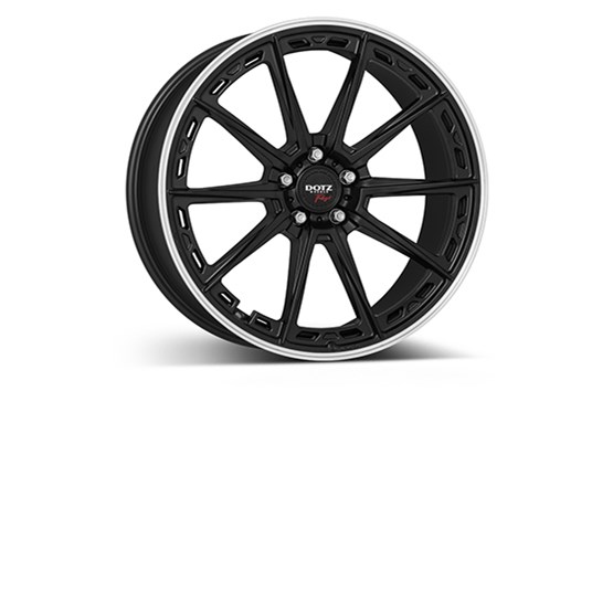 Dotz Sonoma Dark Black matt/polished lip 8,5X20 5/112 ET45 CB70,1