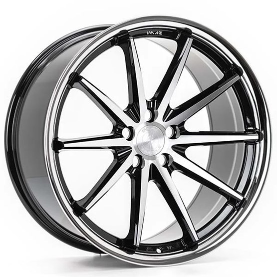 Imaz Wheels FF675 Black / Polished / Stainless Steel Lip 9X20 5/110 ET38 CB74,1