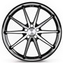 Imaz Wheels FF675 Black / Polished / Stainless Steel Lip