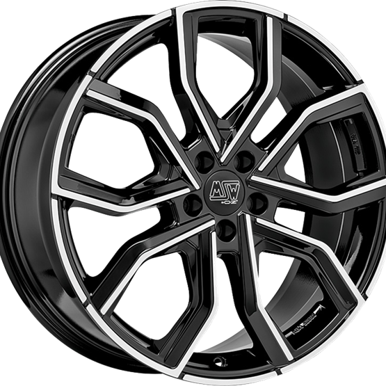 MSW 41 Gloss Black / Polished 10X20 5/112 ET26 CB73,1