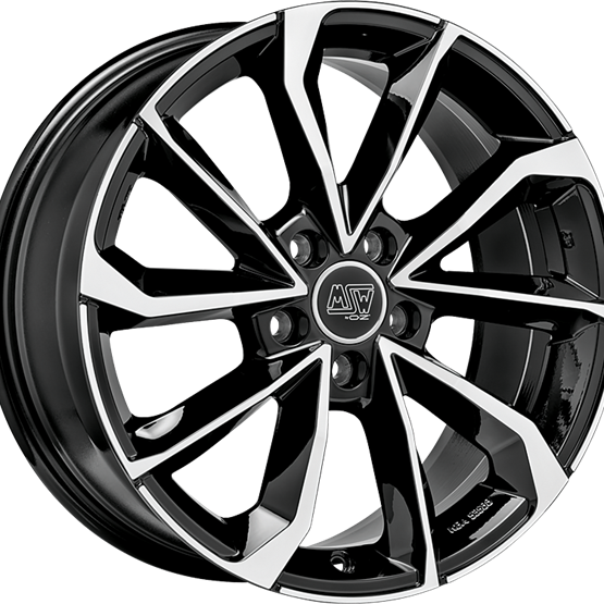 MSW 42 Gloss Black / Polished 8X18 5/108 ET42 CB63,4