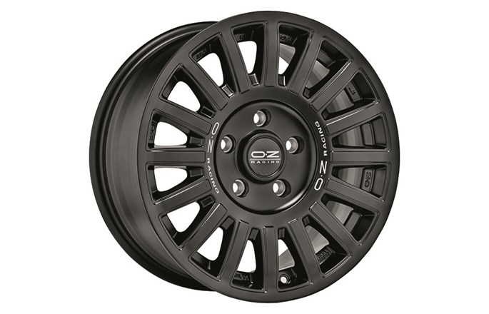OZ Racing Rally Raid Matte Black Silver Lettering