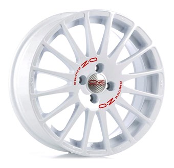 OZ Racing Superturismo WRC White Red Lettering
