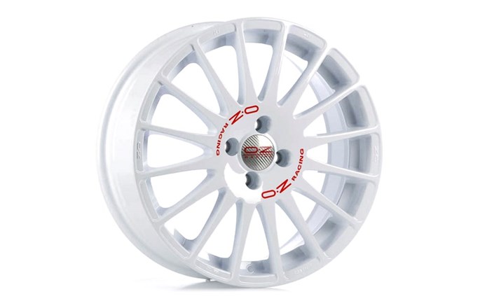 OZ Racing Superturismo WRC White Red Lettering