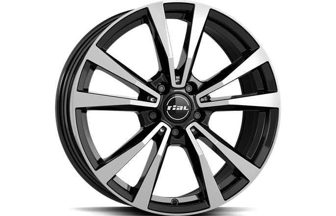 Rial M12X Diamond Black Polished