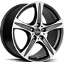 Ronal R55 SUV Matt Black Front Cut