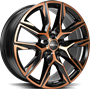 Ronal R71 Jet Black Copper Matt Front Cu