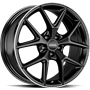 Ronal R75 Jet Black Matt Rim Lip Cut