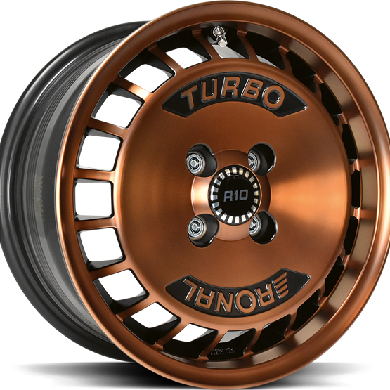 Ronal R10 TURBO Copper Matt Front Diamond Cut 7X15 4/100 ET28 CB68