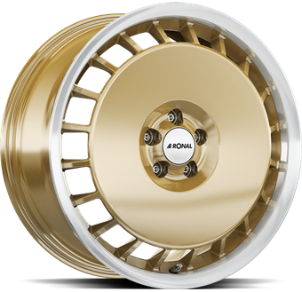 Ronal R50 AERO Racing Gold Rim Lip Cut