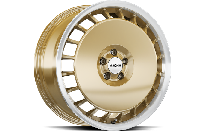 Ronal R50 AERO Racing Gold Rim Lip Cut