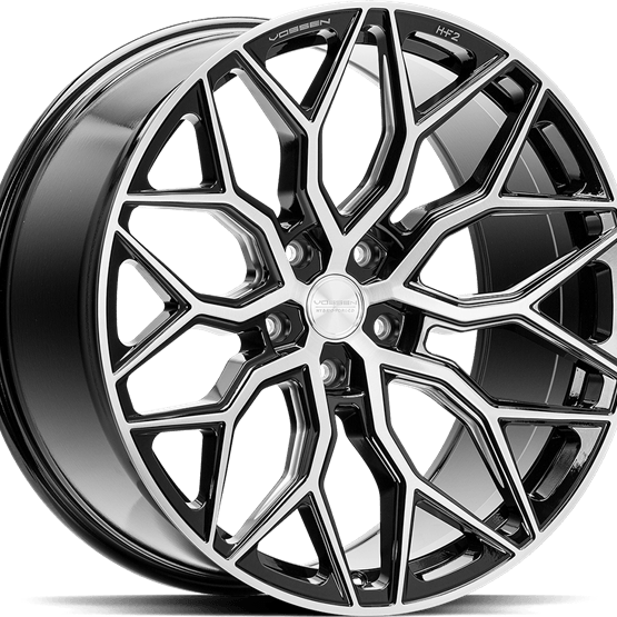 Vossen HF2 Brush Gloss Black 9X20 5/120 ET35 CB72,6