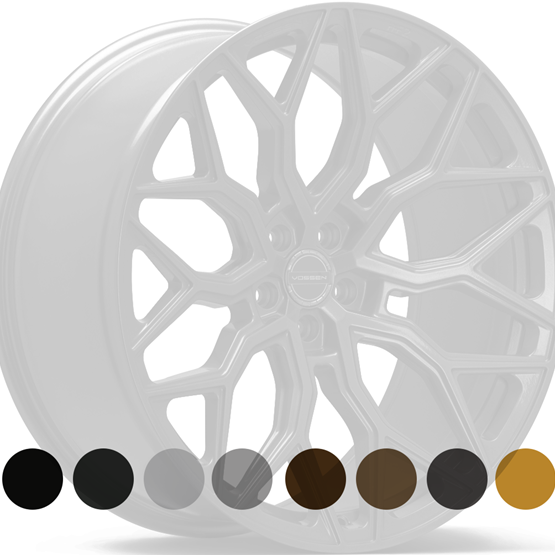Vossen HF2 Gloss Black 9X20 5/120 ET35 CB66,9