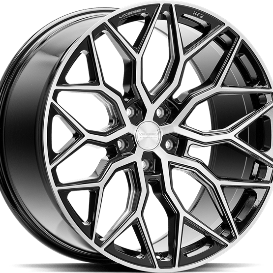 Vossen HF2 Brush Gloss Black 9X20 5/112 ET25 CB66,6