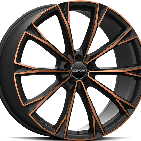 GMP Totale Satin Black Bronze Orange 9X19 5/114,3 ET35 CB64,1