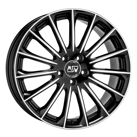 MSW 30 Gloss black / Polished front 7,5X18 5/112 ET40 CB73,1