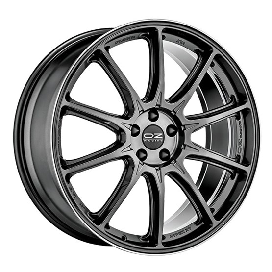 OZ Racing Hyper XT HLT Star graphite / Diamond lip 10X22 5/130 ET28 CB71,6