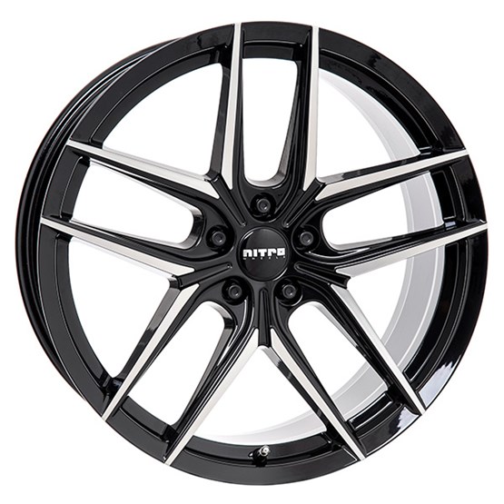 Nitro Throne FF Black / Polished 10X20 5/112 ET40 CB66,4