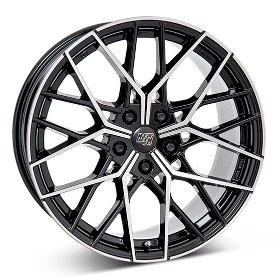 MSW 74 Gloss Black / Polished 8X18 5/112 ET28 CB73,1